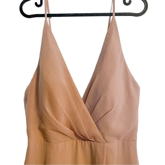 Jenny Yoo Collection Bridesmaid Chiffon Maxi Dress Blush - Picture 5 of 9